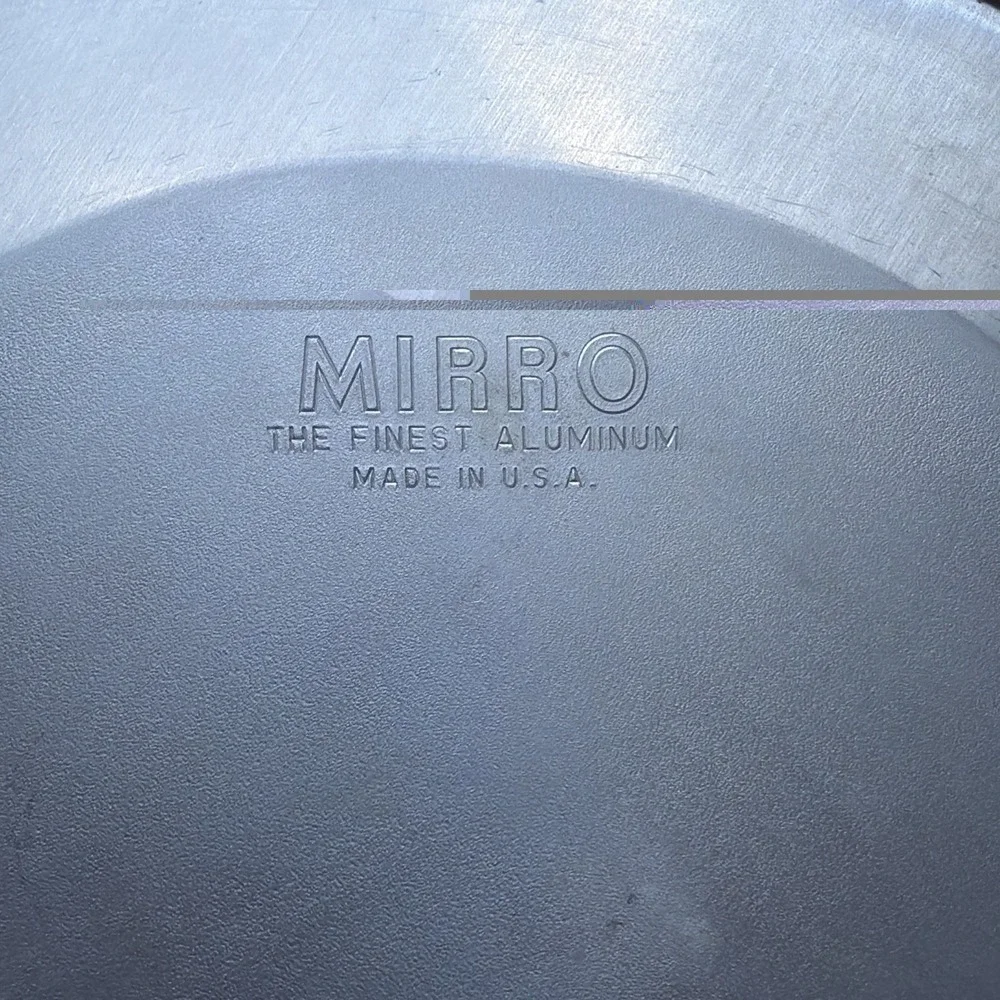 Vintage Mirro Aluminum ROUND 3-PIECE ANGEL FOOD CAKE PAN, BUNDT PAN 9